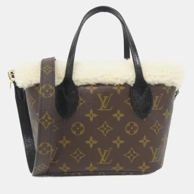 Pre-owned Louis Vuitton Monogram Lv Ski Neverfull Inside-out Bb Handbag In Brown
