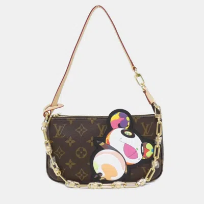 Pre-owned Louis Vuitton Monogram (lv X Tm) Pochette Accessoires Accessory Pouch In Brown