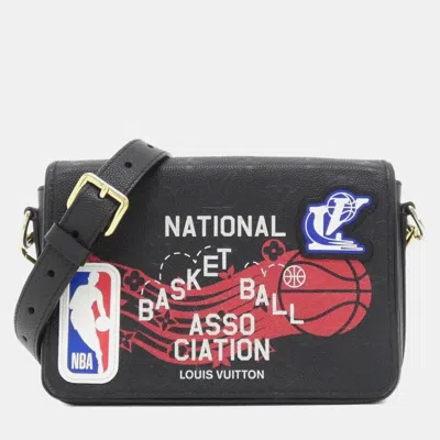 Pre-owned Louis Vuitton Monogram (lvxnba) Studio Messenger Shoulder Bag In Black