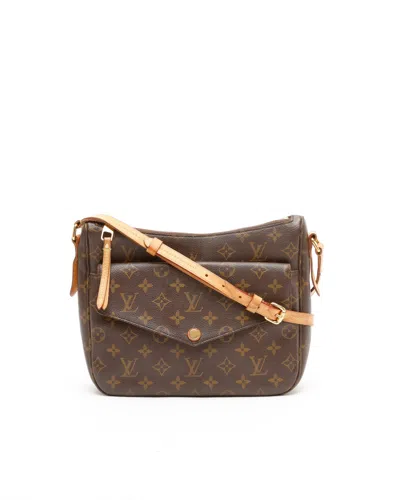 Pre-owned Louis Vuitton Monogram Mabillon Crossbody Bag In Brown
