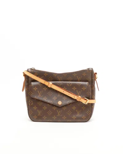 Pre-owned Louis Vuitton Monogram Mabillon Crossbody Bag In Brown