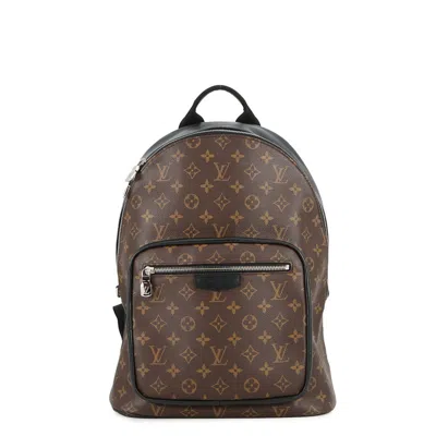 Pre-owned Louis Vuitton Monogram Macassar Black Brown Monogram Macassar Noir Backpack ()