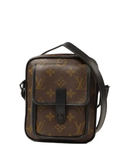 Louis Vuitton Monogram Macassar Christopher Cross Body Bag In Brown