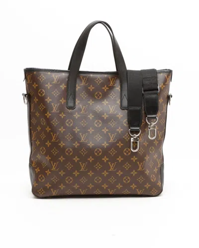 Pre-owned Louis Vuitton Monogram Macassar Davis Tote Bag