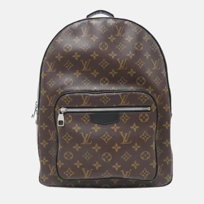 Pre-owned Louis Vuitton Monogram Macassar Josh Backpack