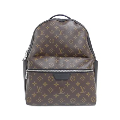 Pre-owned Louis Vuitton Monogram Macassar Marron Coated Canvas Backpack () In Brown