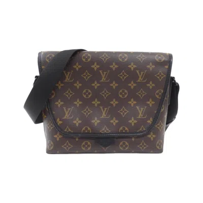 Pre-owned Louis Vuitton Monogram Macassar Marron Coated Canvas Shoulder Bag () In Brown