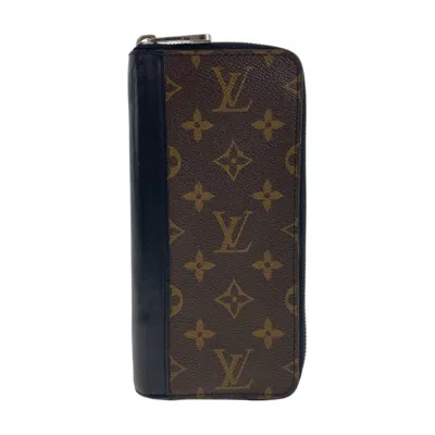 Pre-owned Louis Vuitton Monogram Macassar Monogram Long Wallet (bi-fold) () In Multi