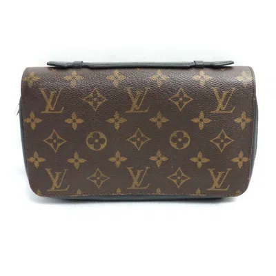 Pre-owned Louis Vuitton Monogram Macassar Monogram Macassar Long Wallet (bi-fold) ()