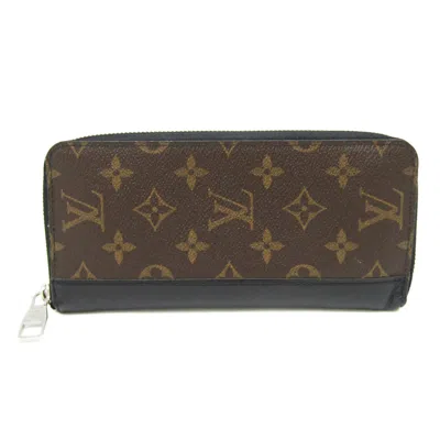 Pre-owned Louis Vuitton Monogram Macassar Monogram Macassar Monogram Leather Long Wallet (bi-fold) ()