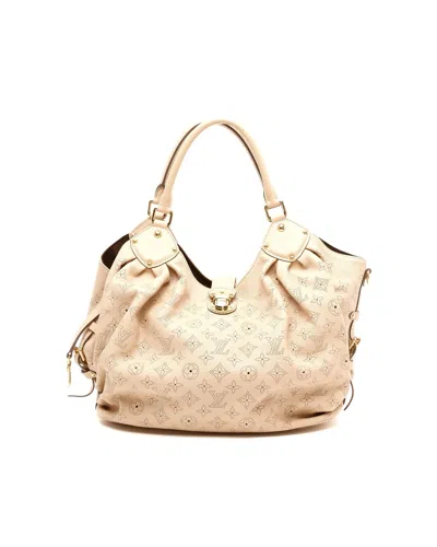 Pre-owned Louis Vuitton Monogram Mahina Bag In Sand