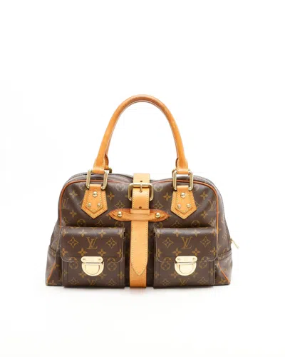 Pre-owned Louis Vuitton Monogram Manhattan Gm Bag In Brown