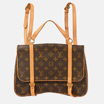 Pre-owned Louis Vuitton Monogram Marelle Sac A Dos 3way Backpack In Brown