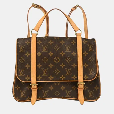 Pre-owned Louis Vuitton Monogram Marelle Sac A Dos 3way Backpack In Brown