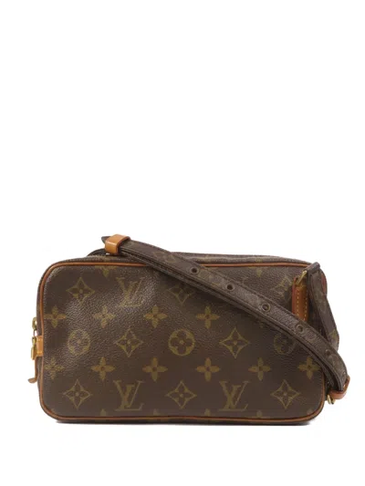 Pre-owned Louis Vuitton Monogram Marly Bandouliere Shoulder Bag In Brown