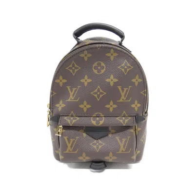 Pre-owned Louis Vuitton Monogram Marron Coated Canvas Backpack ()