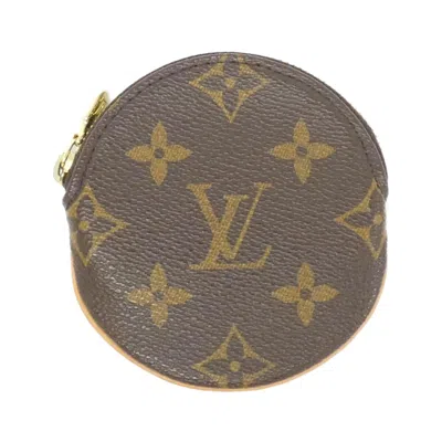 Pre-owned Louis Vuitton Monogram Marron Coated Canvas Coin Purse/coin Case ()