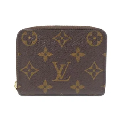 Pre-owned Louis Vuitton Monogram Marron Coated Canvas Coin Purse/coin Case ()