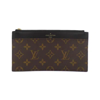 Pre-owned Louis Vuitton Monogram Marron Coated Canvas Coin Purse/coin Case () In Brown