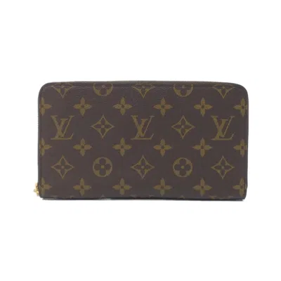 Pre-owned Louis Vuitton Monogram Marron Coated Canvas Long Wallet (bi-fold) ()