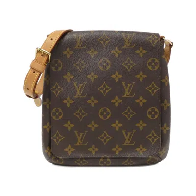 Pre-owned Louis Vuitton Monogram Marron Coated Canvas Shoulder Bag ()