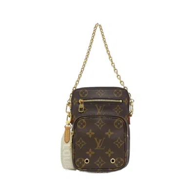 Pre-owned Louis Vuitton Monogram Marron Coated Canvas Shoulder Bag ()