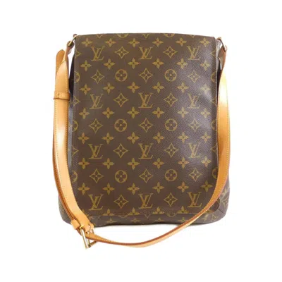 Pre-owned Louis Vuitton Monogram Marron Coated Canvas Shoulder Bag ()