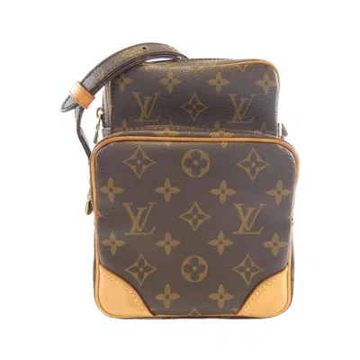 Pre-owned Louis Vuitton Monogram Marron Coated Canvas Shoulder Bag ()