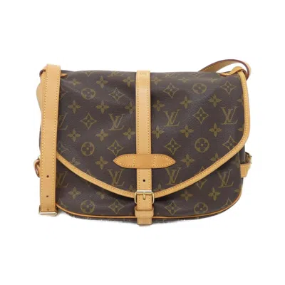 Pre-owned Louis Vuitton Monogram Marron Coated Canvas Shoulder Bag ()