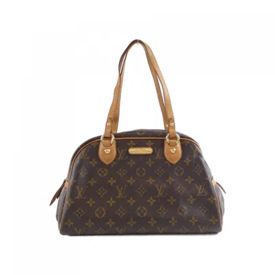 Pre-owned Louis Vuitton Monogram Marron Coated Canvas Shoulder Bag ()