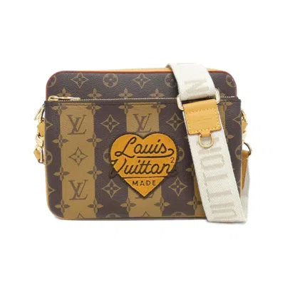 Pre-owned Louis Vuitton Monogram Marron Coated Canvas Shoulder Bag ()