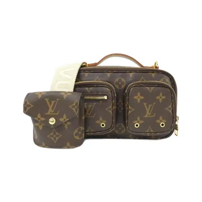 Pre-owned Louis Vuitton Monogram Marron Coated Canvas Shoulder Bag ()