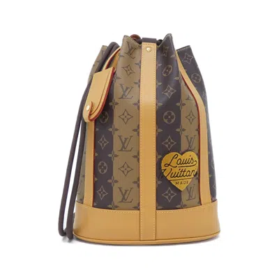 Pre-owned Louis Vuitton Monogram Marron Coated Canvas Shoulder Bag ()