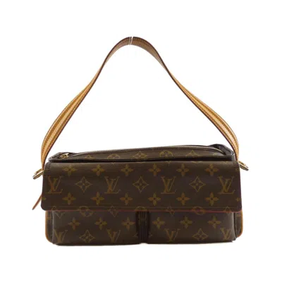 Pre-owned Louis Vuitton Monogram Marron Coated Canvas Shoulder Bag () In Brown
