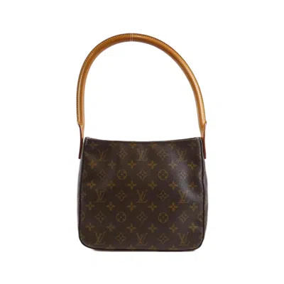 Pre-owned Louis Vuitton Monogram Marron Coated Canvas Shoulder Bag () In Brown