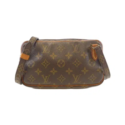 Pre-owned Louis Vuitton Monogram Marron Coated Canvas Shoulder Bag () In Brown
