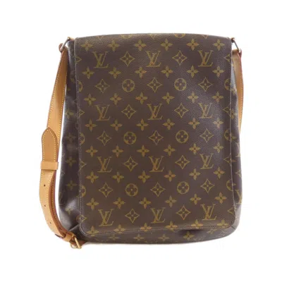 Pre-owned Louis Vuitton Monogram Marron Coated Canvas Shoulder Bag () In Brown