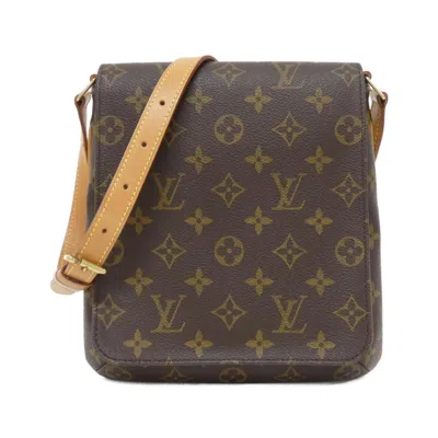 Pre-owned Louis Vuitton Monogram Marron Coated Canvas Shoulder Bag () In Brown