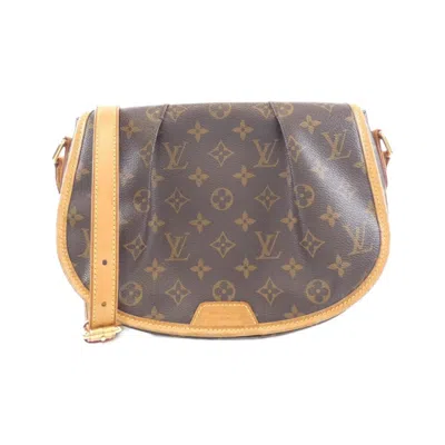 Pre-owned Louis Vuitton Monogram Marron Coated Canvas Shoulder Bag () In Brown