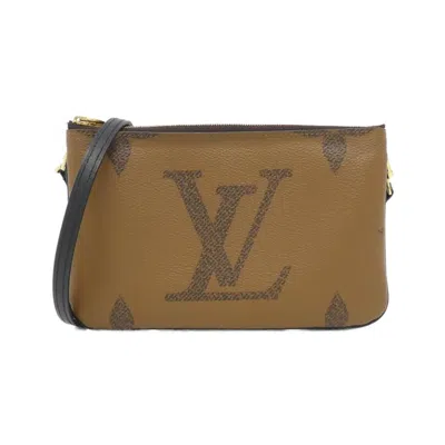 Pre-owned Louis Vuitton Monogram Marron Monogram Monogram Reverse Monogram Monogram Reverse Pochette Shoulder