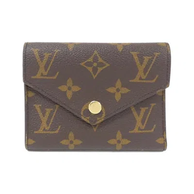 Pre-owned Louis Vuitton Monogram Marron Monogram Monogram Wallet (bi-fold) () In Brown
