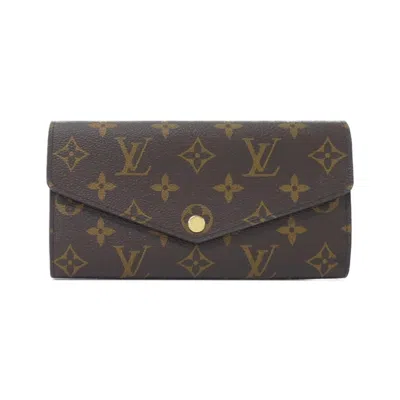 Pre-owned Louis Vuitton Monogram Marron Monogram Rose Ballerine Monogram Wallet (bi-fold) () In Multi
