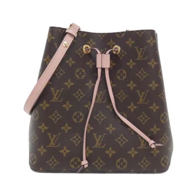 Pre-owned Louis Vuitton Monogram Marron Rose Poudre Coated Canvas Shoulder Bag ()