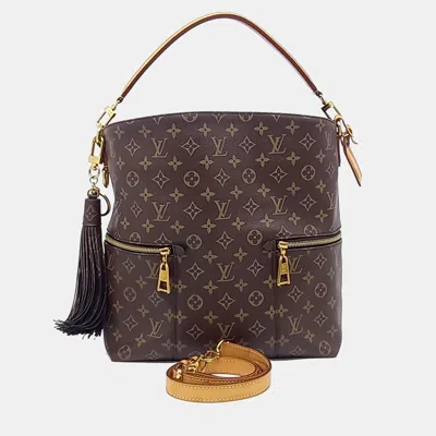 Pre-owned Louis Vuitton Monogram Meli M41544 & Bag Charm In Brown