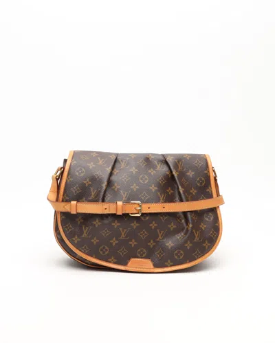 Pre-owned Louis Vuitton Monogram Menilmontant Mm Bag In Brown