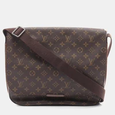 Pre-owned Louis Vuitton Monogram Messenger Beaubourg Mm Shoulder Bag In Brown
