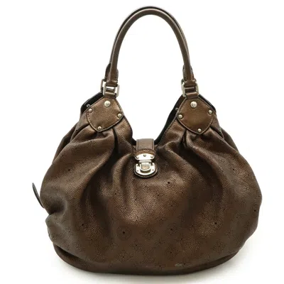 Pre-owned Louis Vuitton Monogram Metallic Brown Mordore White Leather Shoulder Bag Tote Bag ()
