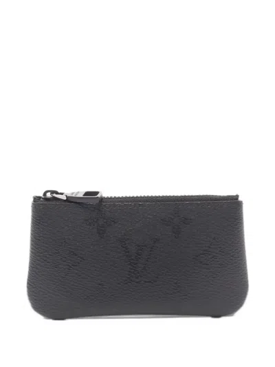 Pre-owned Louis Vuitton Monogram Midnight Coin Purse In Black