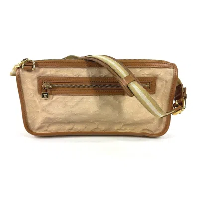 Pre-owned Louis Vuitton Monogram Mini Beige Monogram Mini Pochette Shoulder Bag () In Sand