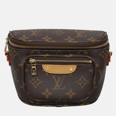 Pre-owned Louis Vuitton Monogram Mini Bum Bag In Brown